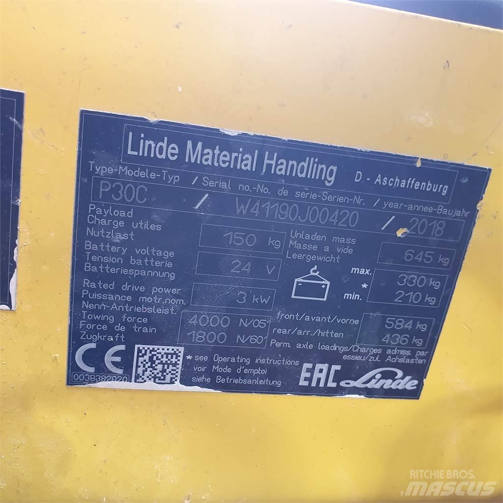 Linde P30C Towing truck
