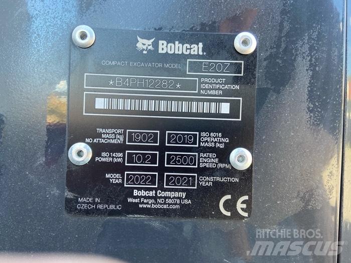 Bobcat E20z Mini excavators < 7t
