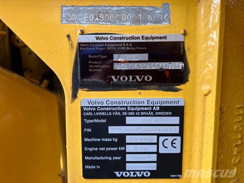 Volvo A30E Articulated Haulers