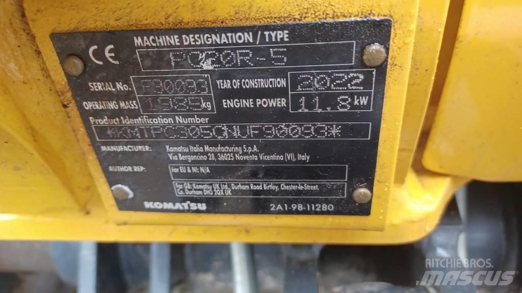 Komatsu PC 20 MR-5 Mini excavators < 7t