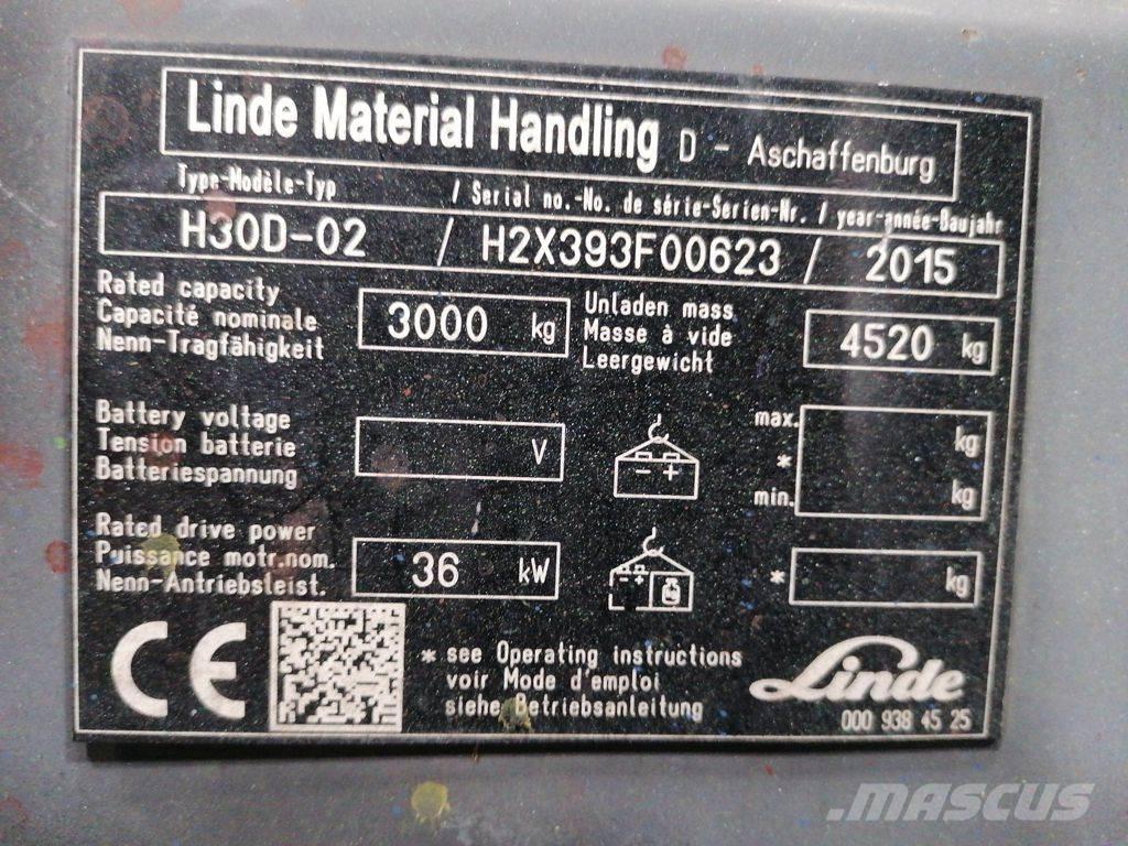 Linde H30D-02 Diesel trucks