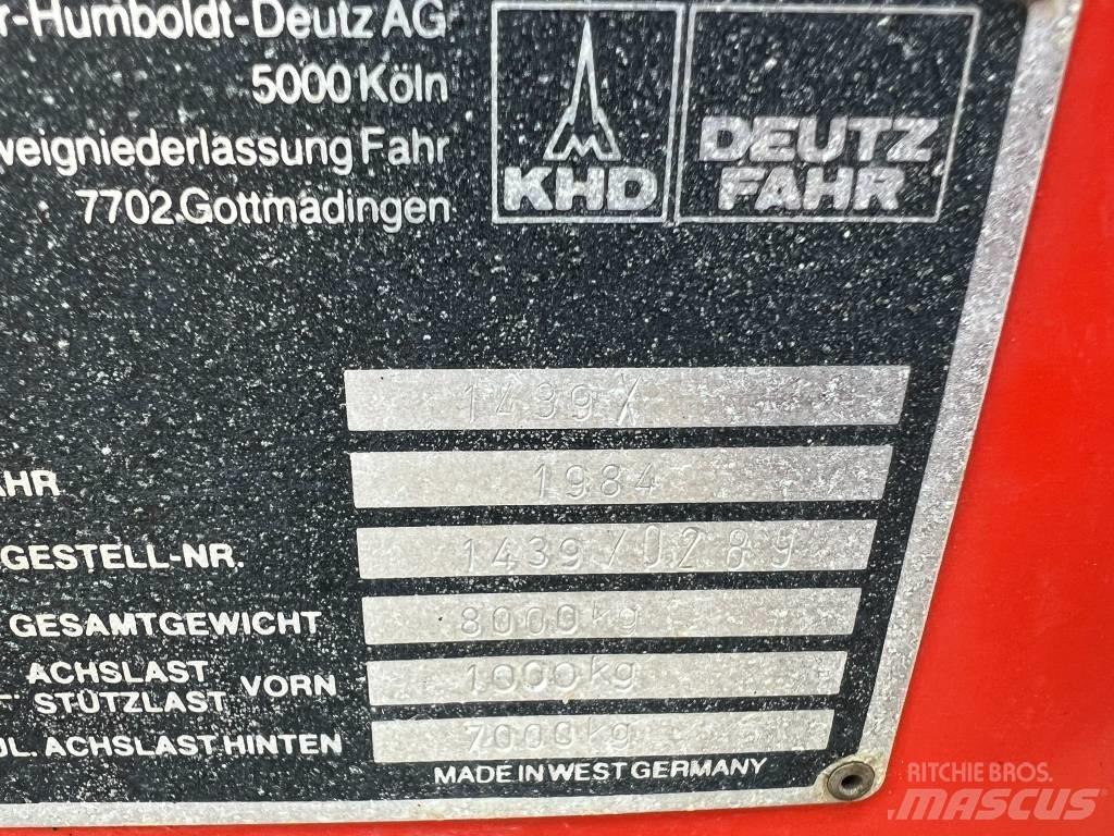 Deutz-Fahr F 570 Self loading trailers