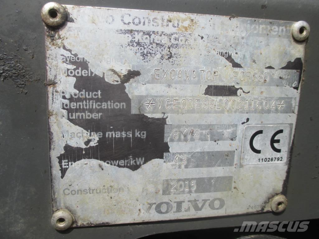 Volvo ECR 88 D Midi excavators  7t - 12t
