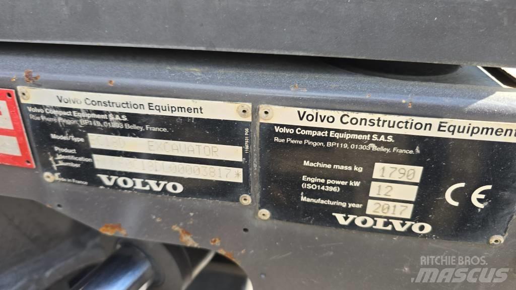 Volvo EC 18 Mini excavators < 7t