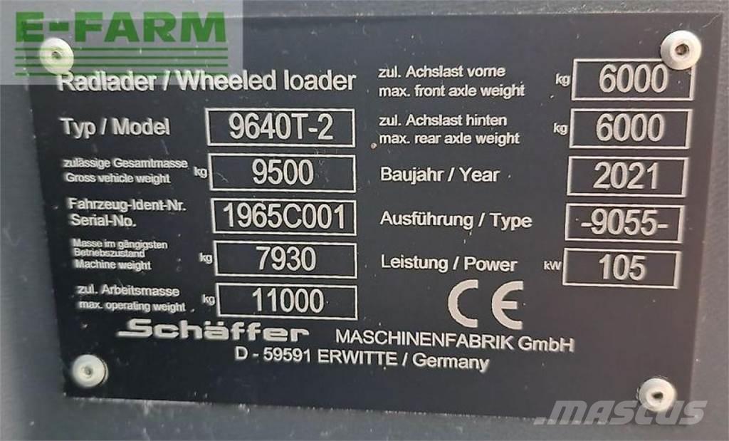 Schäffer 9640 t-2 Farming telehandlers