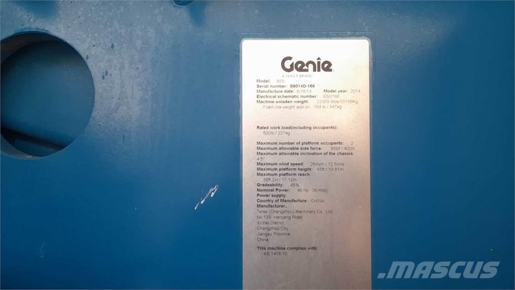 Genie S65 Telescopic boom lifts