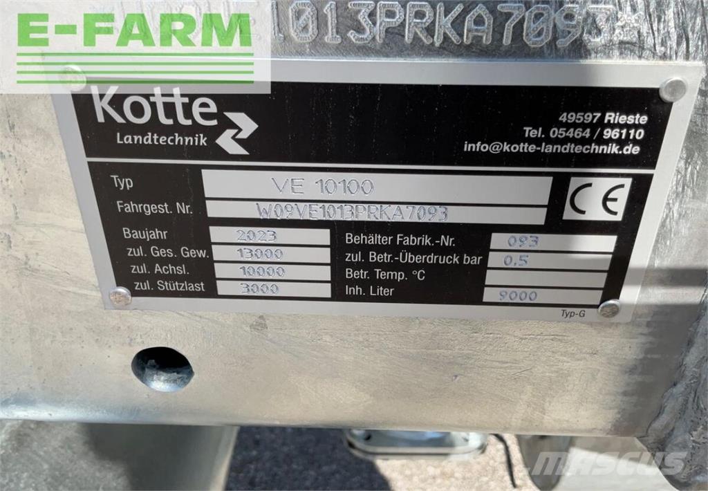 Kotte ve9.500 Tanker semi-trailers