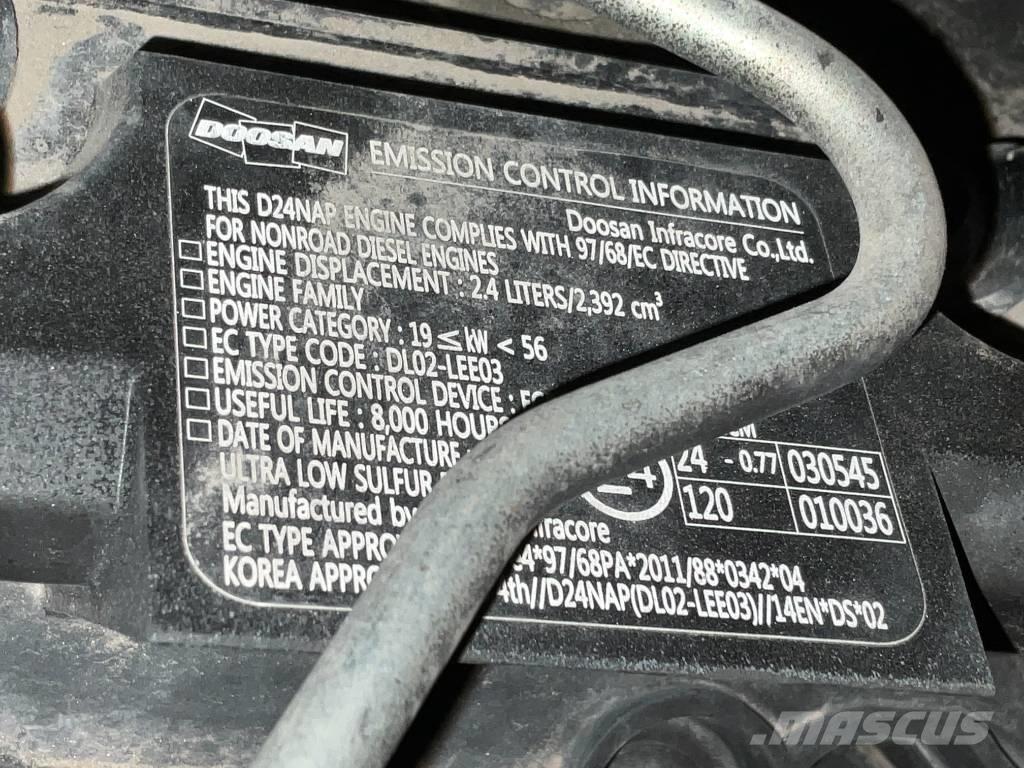 Doosan DX 57 W-5 Wheeled excavators