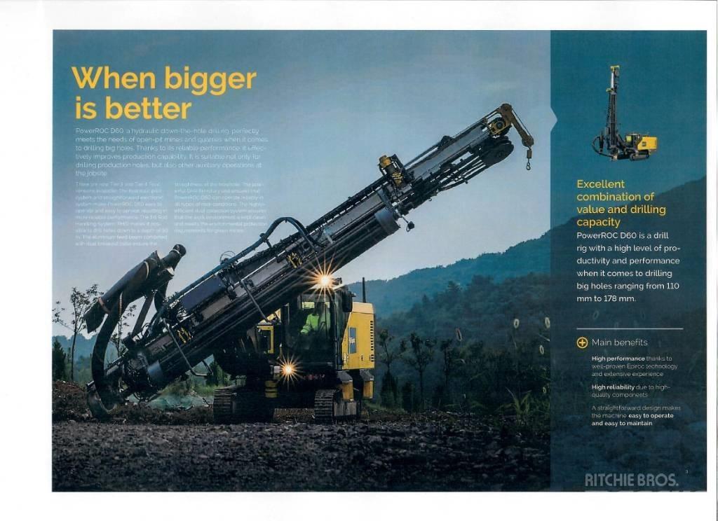 Epiroc PowerRoc D60 Surface drill rigs