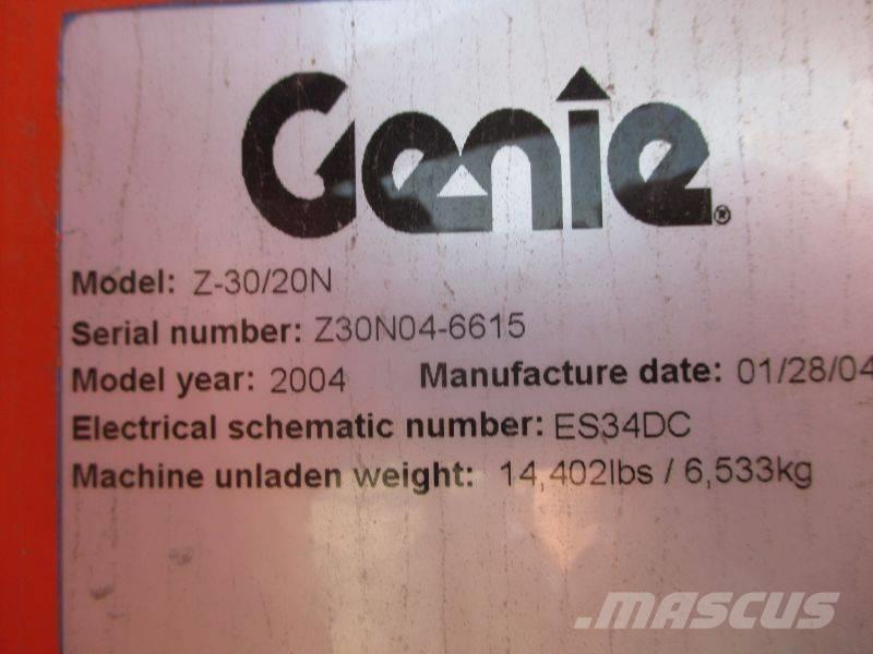 Genie Z 30/20 N Articulated boom lifts