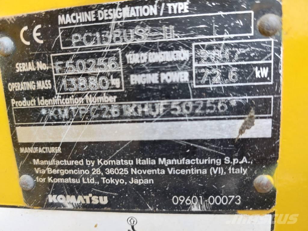 Komatsu PC138US-11 Crawler excavators