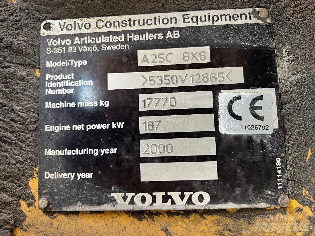 Volvo A25c Articulated Haulers