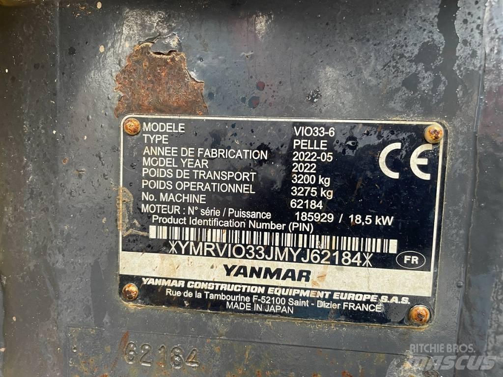 Yanmar Vio 33 U Mini excavators < 7t