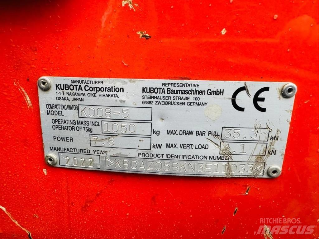 Kubota K008-5 Mini excavators < 7t