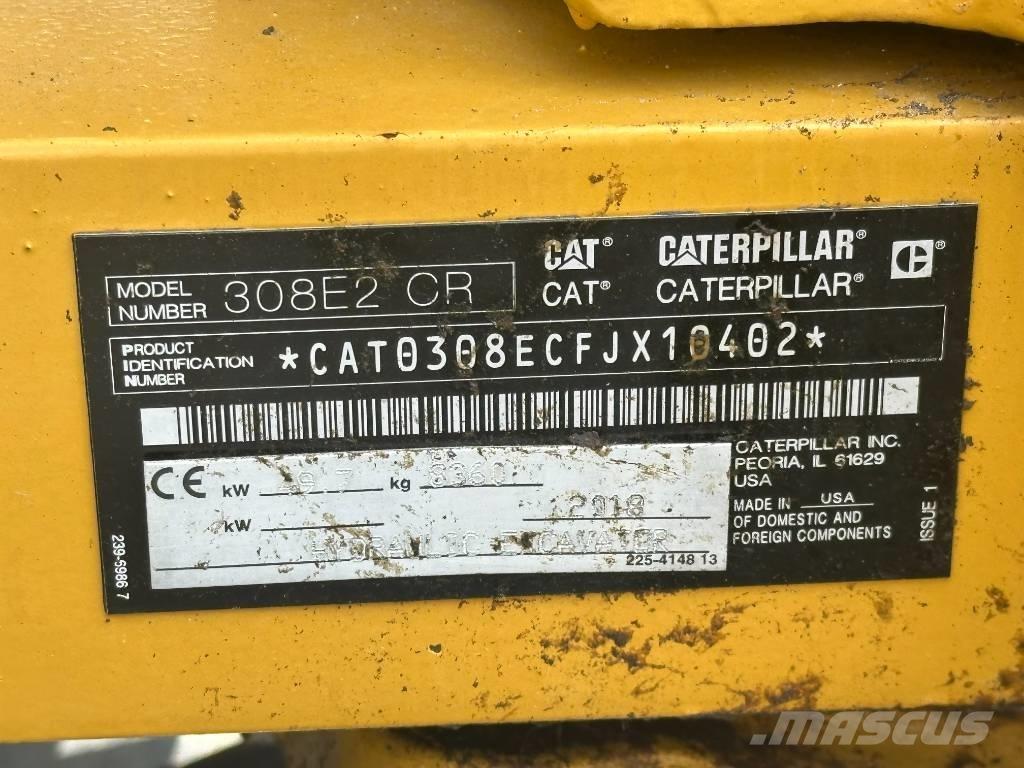 CAT 308 E 2 CR Midi excavators  7t - 12t