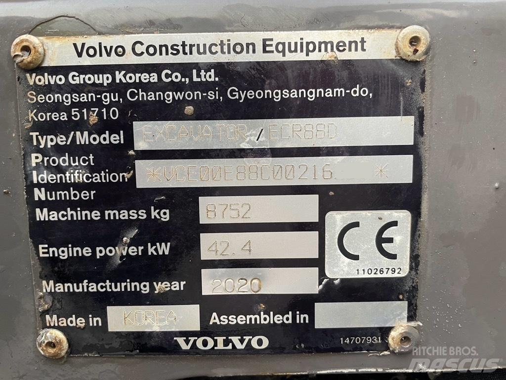 Volvo ECR 88 D PRO Midi excavators  7t - 12t
