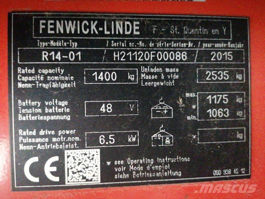 Linde R14-01 Reach truck