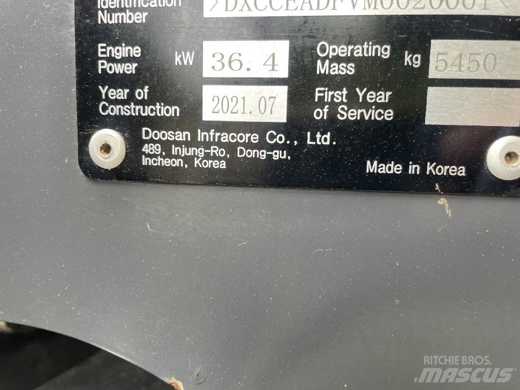 Doosan DX 50 Z Mini excavators < 7t