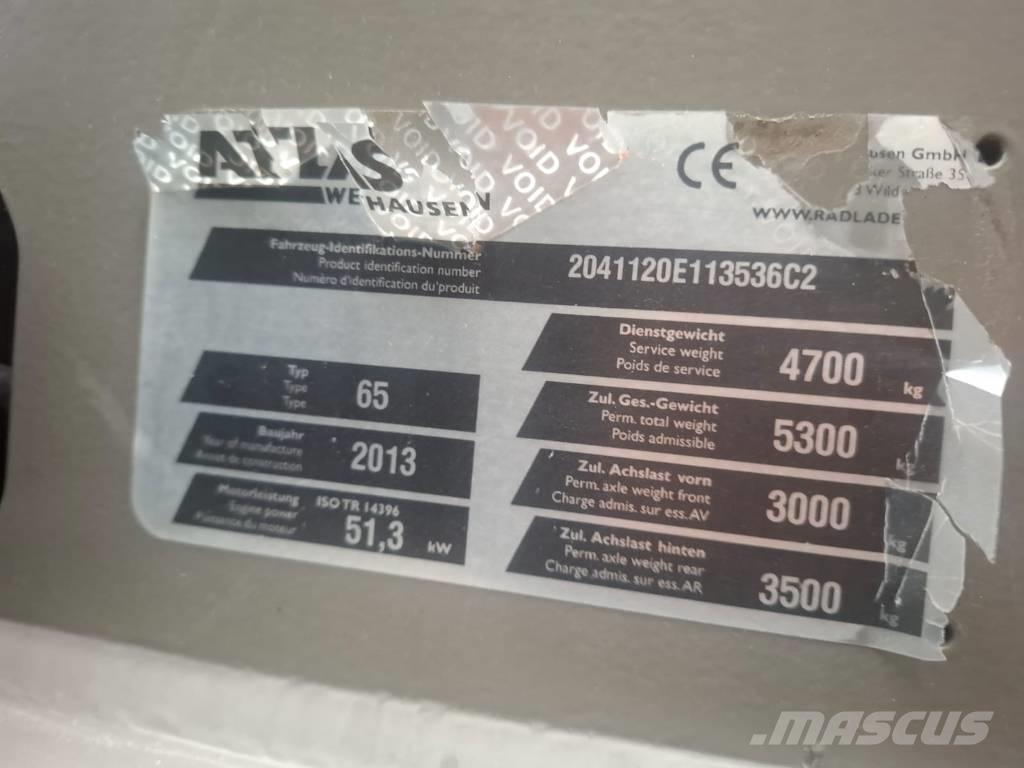 Atlas 65 Wheel loaders