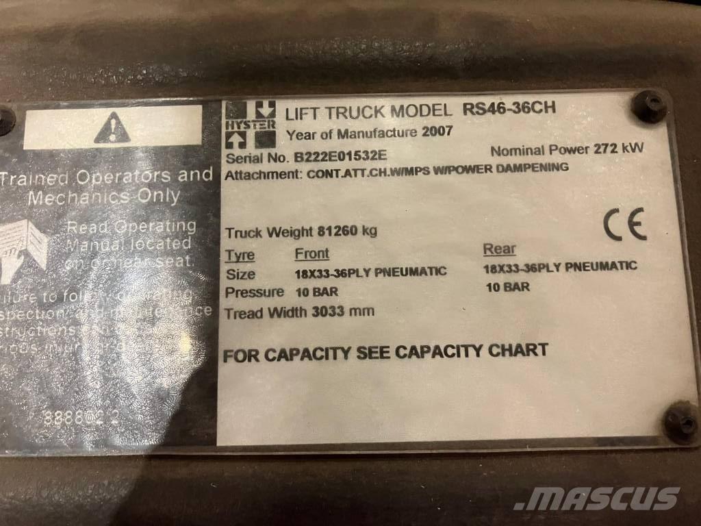 Hyster RS46-36CH Reachstackers