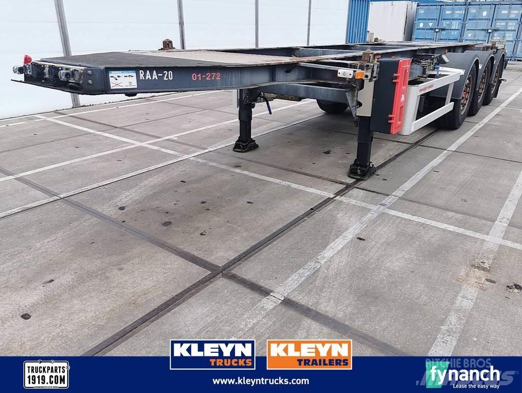 Burg O-3-39 CD Containerframe/Skiploader semi-trailers