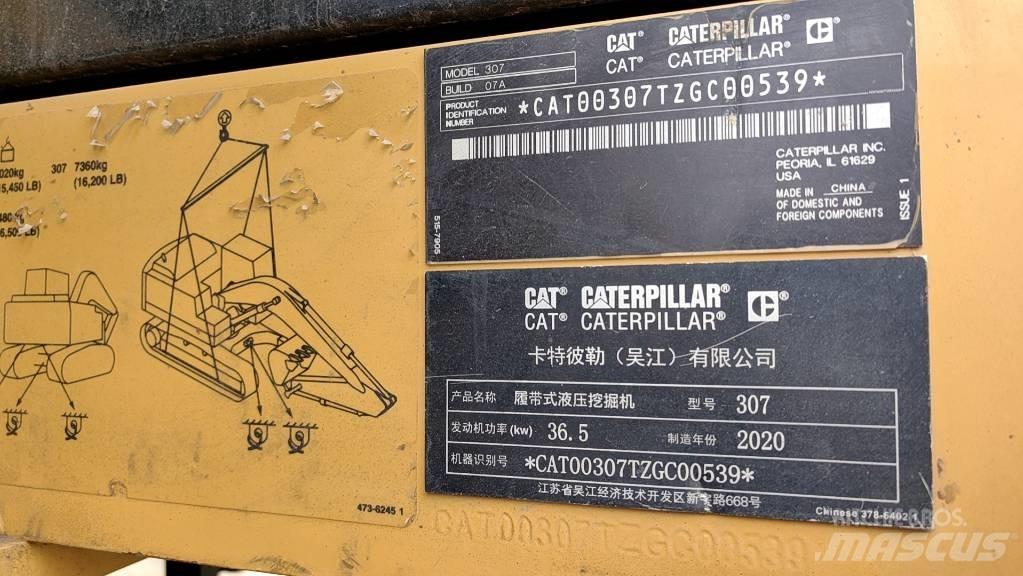 CAT 2020 CAT 307 Mini excavators < 7t
