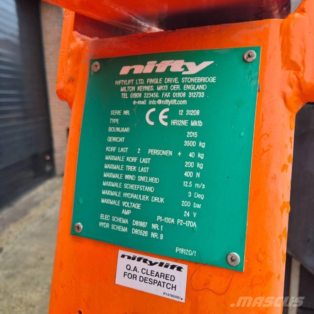 Niftylift HR 12 E Articulated boom lifts