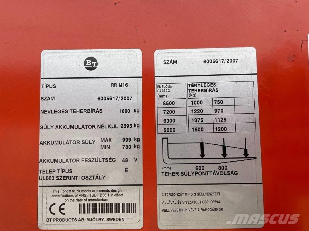 BT RR M 16 Reach truck