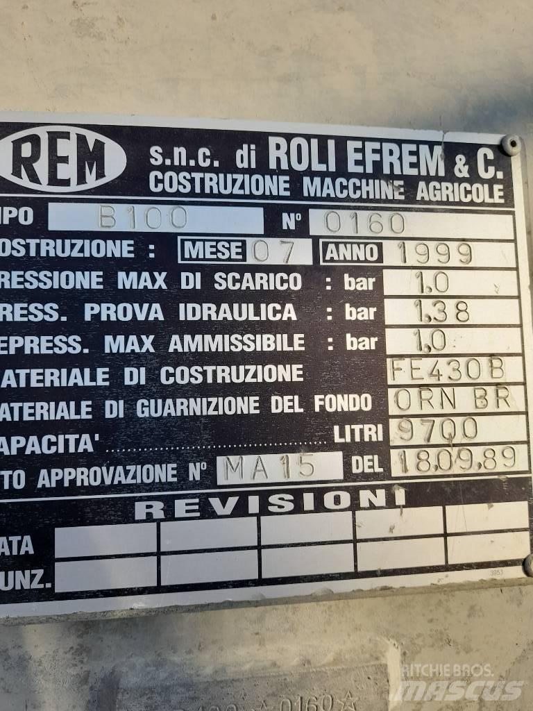 REM RB100 Slurry tankers