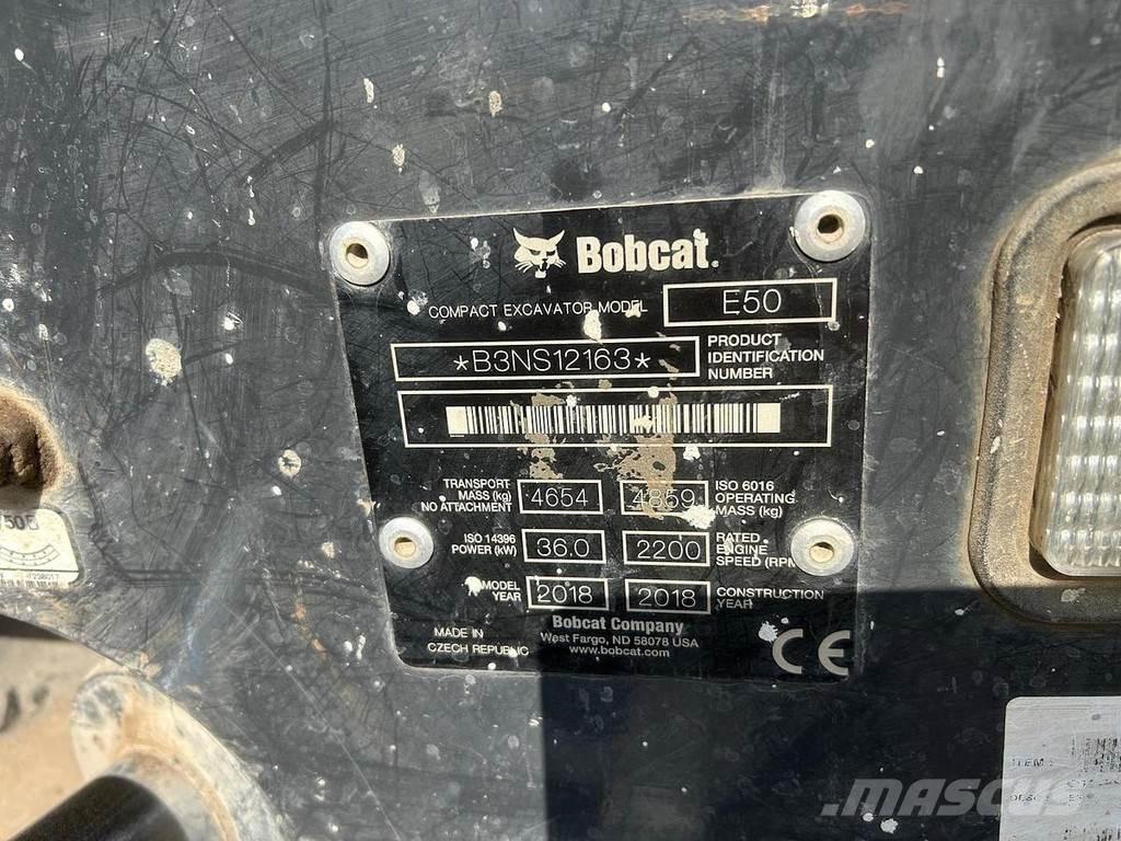 Bobcat E50 Mini excavators < 7t