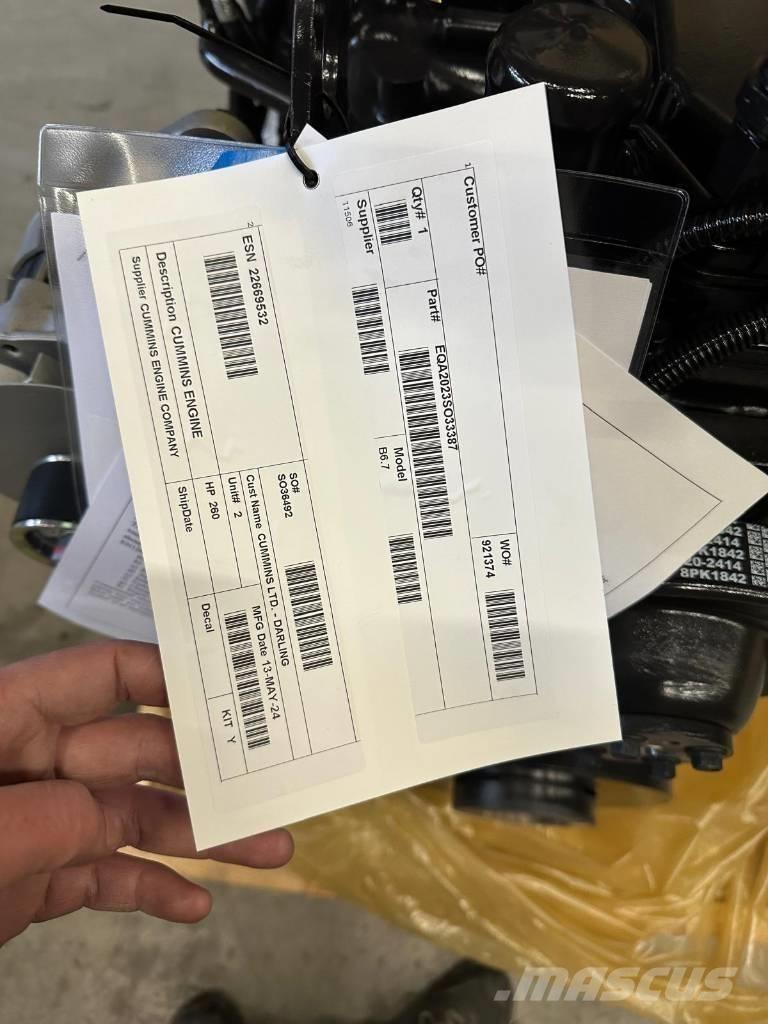 Cummins B6.7 FR95884 Other farming machines