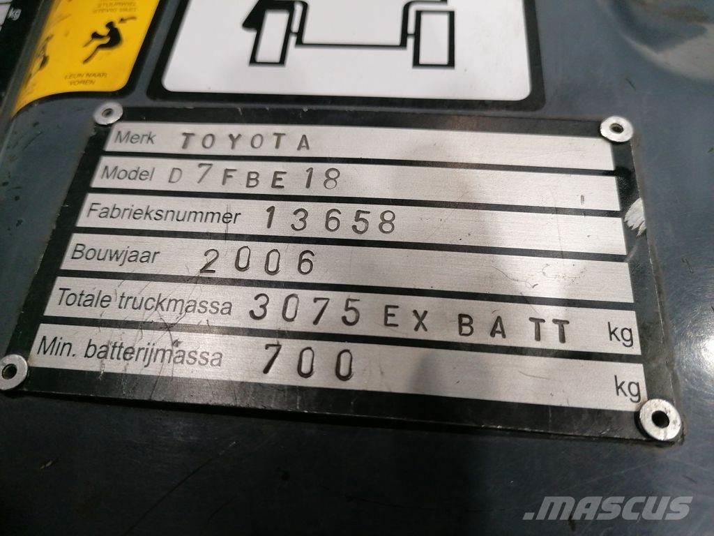 Toyota 7FBEF18 Electric forklift trucks