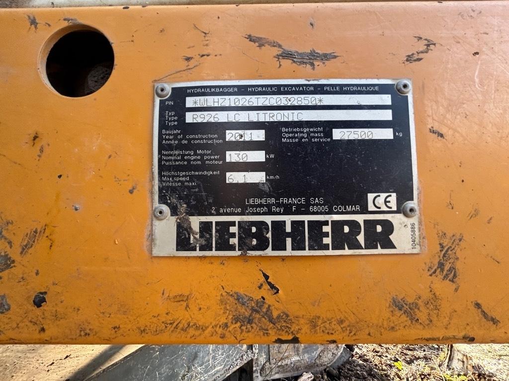 Liebherr R 926 LC NL Long reach excavators