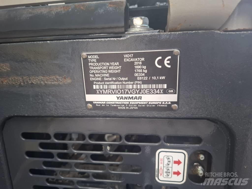 Yanmar Vio 17 Mini excavators < 7t