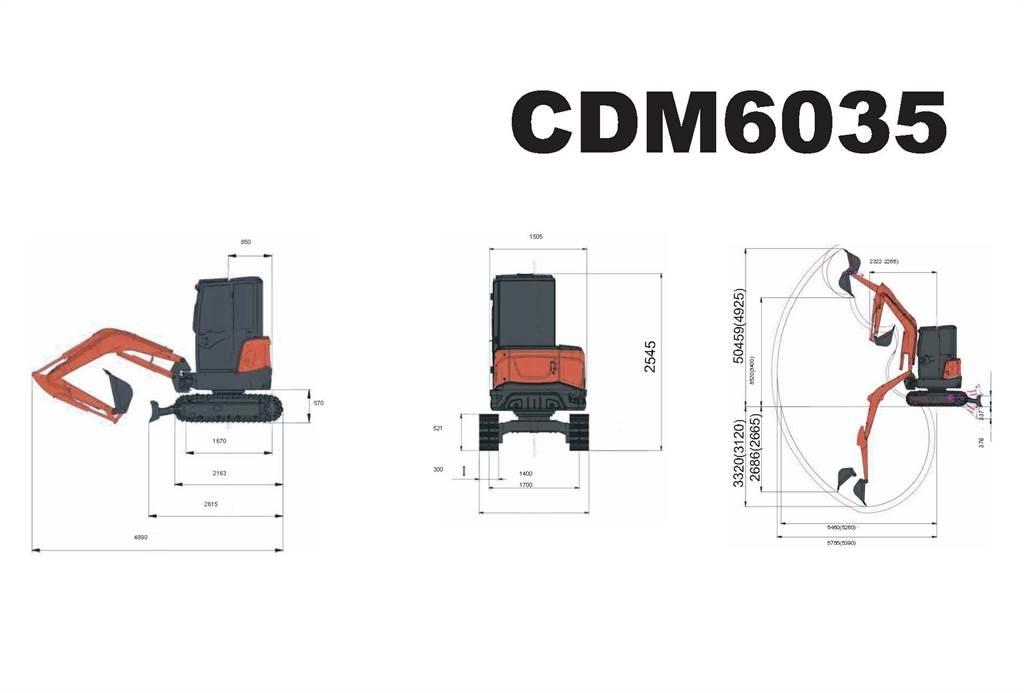 Lonking CDM6035 Mini excavators < 7t