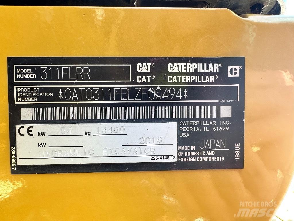 CAT 311 F LRR Crawler excavators