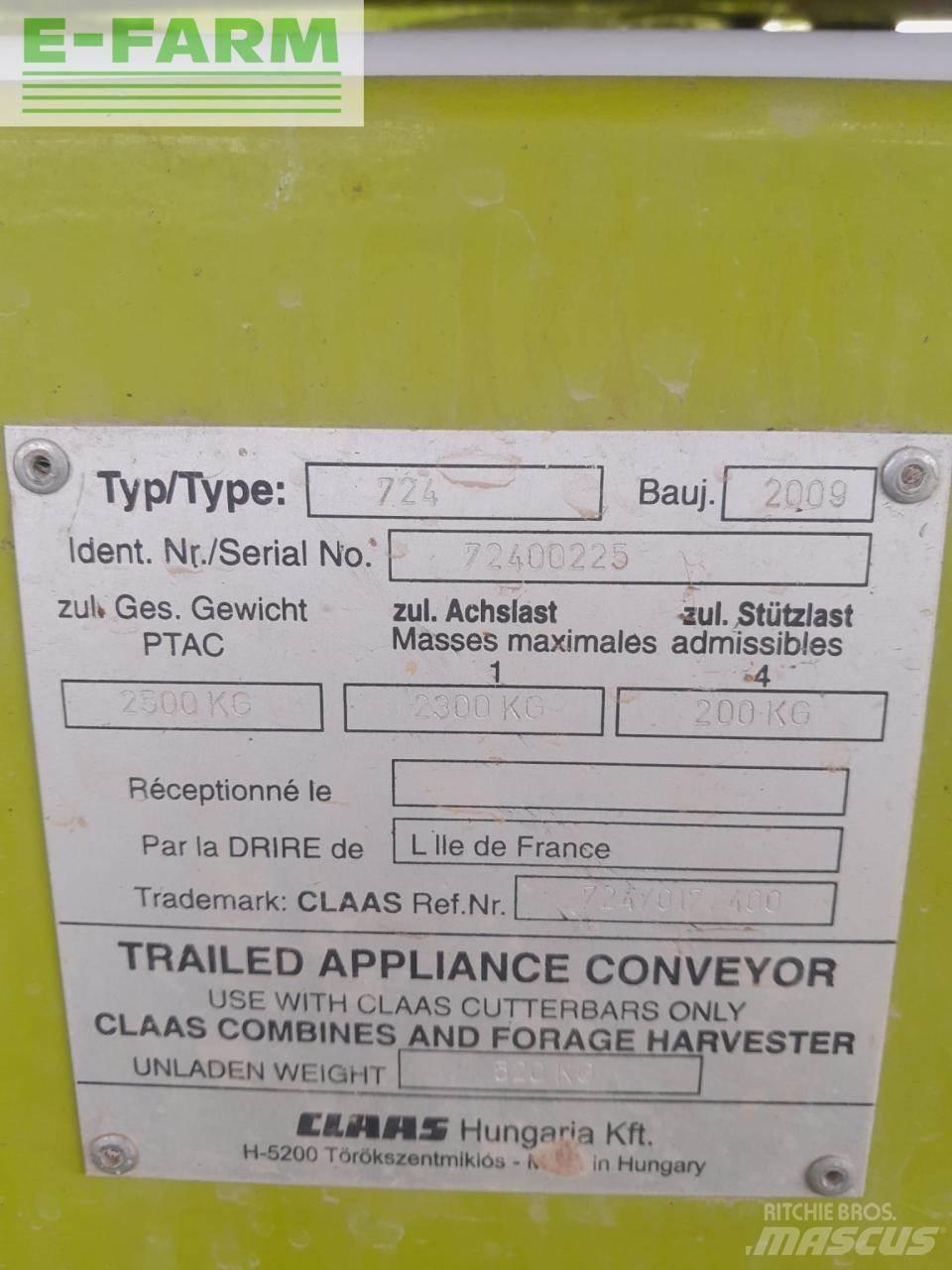 CLAAS SW C 430 Combine harvester spares & accessories
