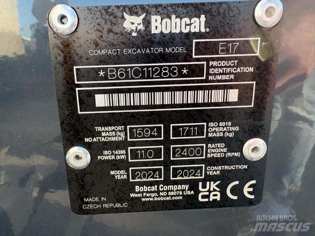 Bobcat E 17 Mini excavators < 7t