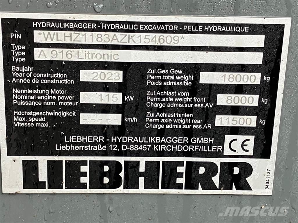 Liebherr A916 Wheeled excavators
