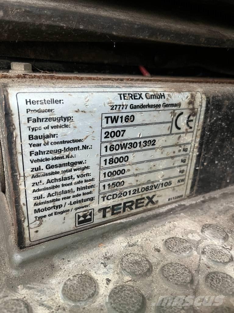 Terex TW160 Wheeled excavators