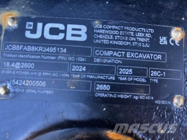 JCB 26C-1 Mini excavators < 7t