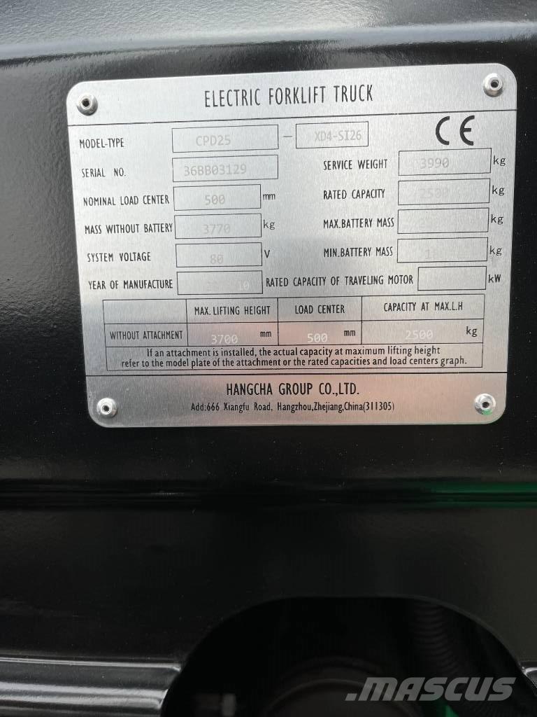 Hangcha CPD 25 Electric forklift trucks