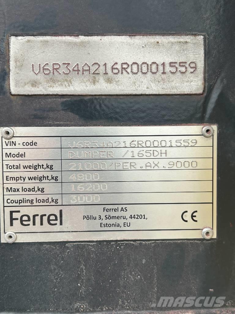 Ferrel 165DH Tipper trailers