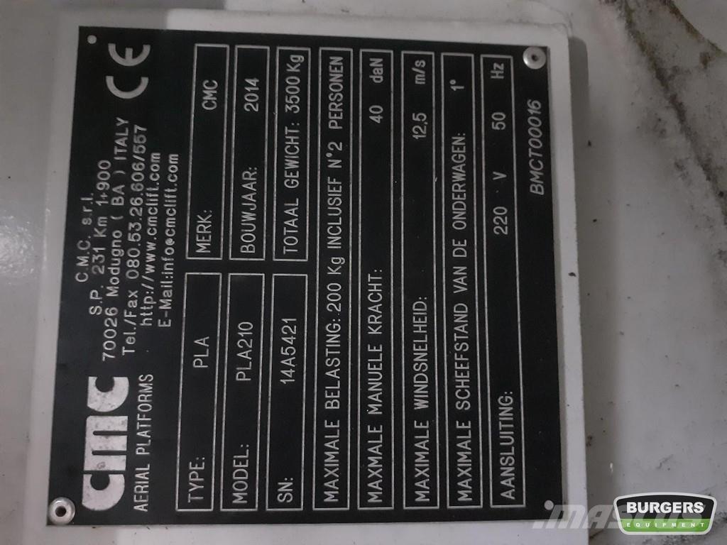 CMC PLA 210 Telescopic boom lifts