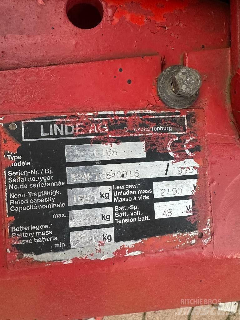 Linde E 16 S Electric forklift trucks