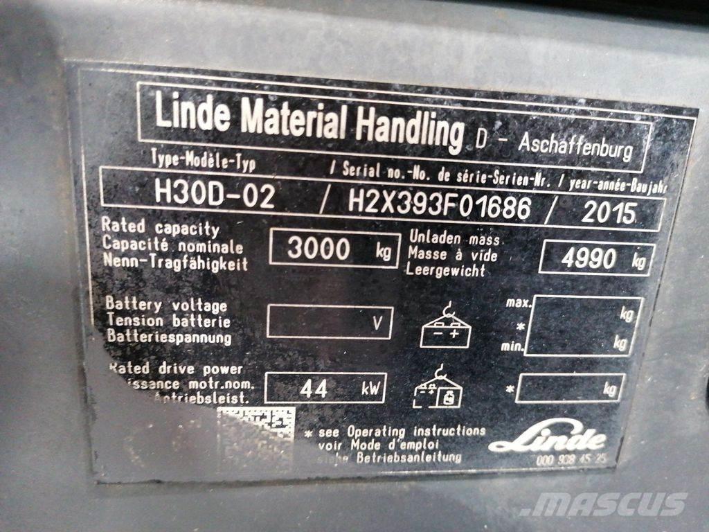Linde H30D-02 Diesel trucks
