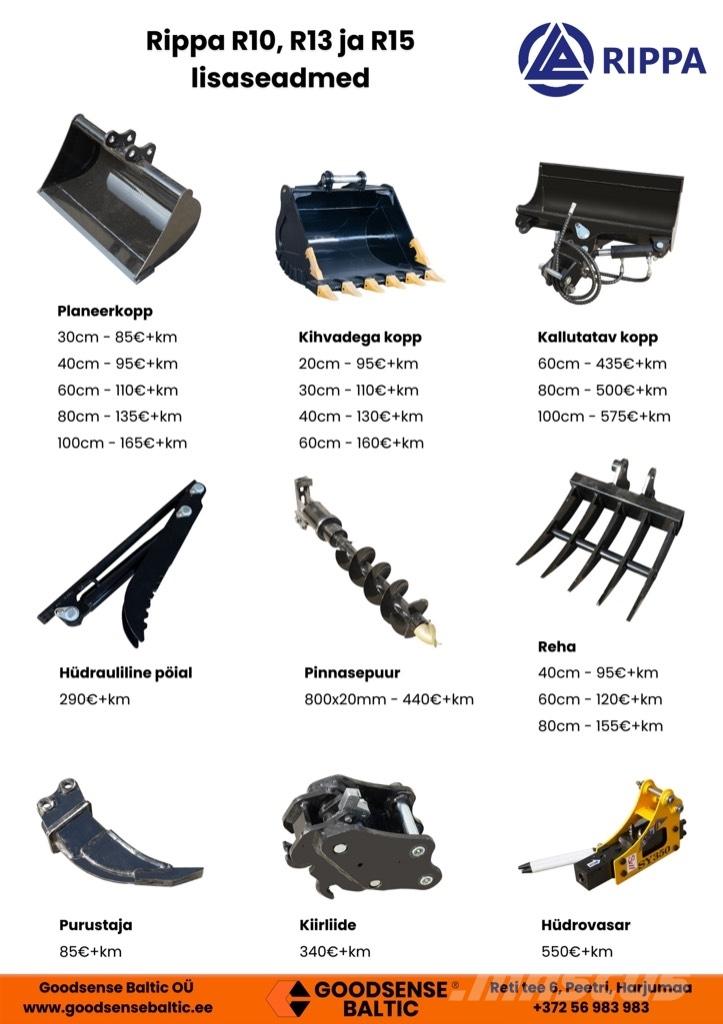 Rippa R18 Pro Mini excavators < 7t