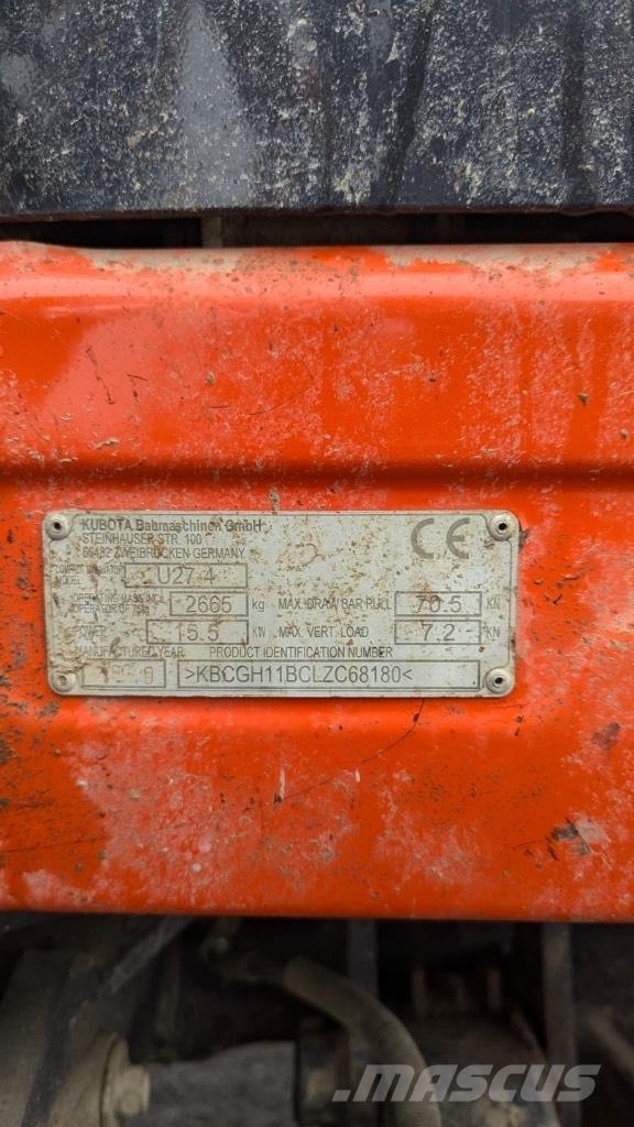 Kubota U 27-4 Mini excavators < 7t