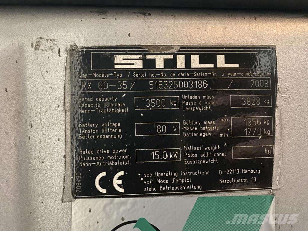Still RX60-35 Electric forklift trucks