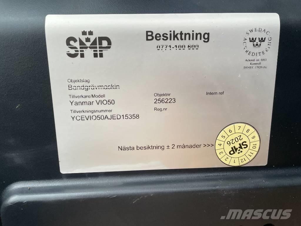 Yanmar Vio 50 Mini excavators < 7t